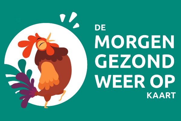 De morgen gezond weer op kaart