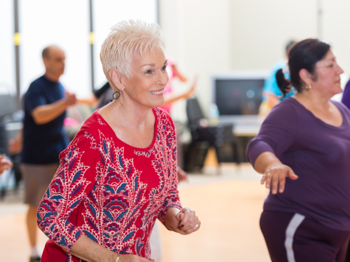 vrouwen doen aan linedance