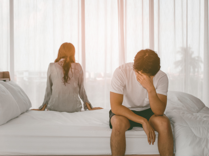 man en vrouw hebben ruzie