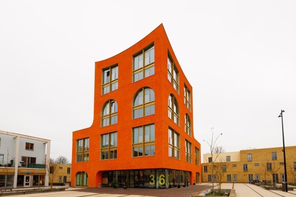 Het gebouw de tulp